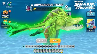 Hungry Shark Evolution  NEW Abyssaurus TOXIC Skin MOD [upl. by Aneala]