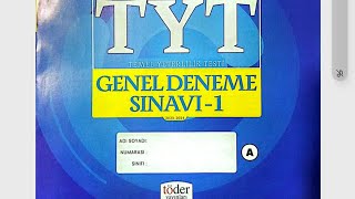 2024 TÜRKİYE GENELİ TÖDER TYT1 GEOMETRİ ÇÖZÜMLERİ [upl. by Eislel922]