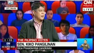 Pangilinan highlights his agriculture advocacy at CNN PH vice presidential debate [upl. by Nickelsen721]