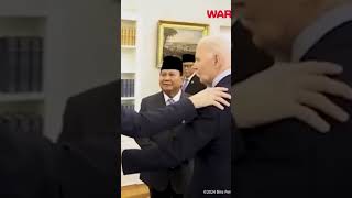 Beda Sikap Joe Biden Saat Sambut Jokowi dan Prabowo Subianto news joebiden presidenprabowo [upl. by Claiborne]