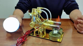 2 Cylinder Stirling Engine Model Kit Unboxing 2024 [upl. by Roleat]