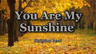 Christina Perri  You Are My Sunshine Lyrics [upl. by Moll155]