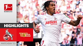 MADNESS Köln Stays Alive  1 FC Köln  Union Berlin 32  Highlights  Matchday 33 – Bundesliga [upl. by Leima]