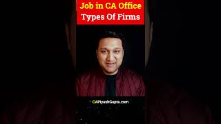 1 Types of CA Firms For Accountant Job Accountant Job Salary Career [upl. by Alber]