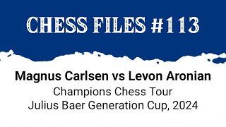 Magnus Carlsen vs Levon Aronian • Champions Chess Tour  Julius Baer Generation Cup 2024 [upl. by Mundy]