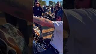 Drag racing my Born Free Texas invited builder bike texas bornfree chopper harleydavidson [upl. by Iramohs]