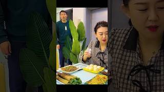 Husband and wife eating food hiding food tricks 🍗🫕😂funnyvideos like share subscribemychannel [upl. by Demmahom]