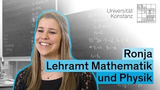 Drei Fragen an Ronja Lehramt Mathematik und Physik [upl. by Elamaj]