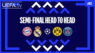 UCL SEMIFINALS  HEAD TO HEADS [upl. by Ajam]