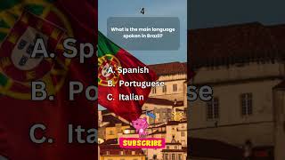 Discover Brazil Whats the Main Language Spoken in Brazil  Trivia Quiz [upl. by Yahiya]