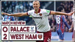 Crystal Palace 02 West Ham highlights  Soucek amp Bowen goals give Lopetegui first Hammers win [upl. by Raynell]