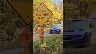 Lake Superior Performance Rally Stage 5 Spectator Area 3 Travis Pastrana and Rhianon Gelsomino [upl. by Nylzaj160]