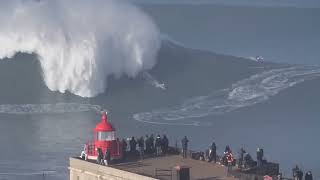 NAZARÉ  PORTUGAL  As maiores ondas do Planeta Momentos Épicos [upl. by Ysle359]