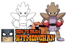 How to Draw Pokemon  Hitmonchan  Step by Step [upl. by Edrahc574]