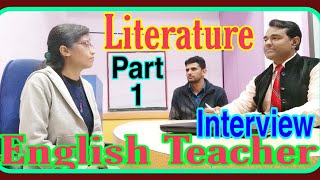 English teacher interview Part 1 l English Literature Interview [upl. by Nilson689]