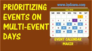 Event Calendar Maker  Excel Template  Prioritizing Events [upl. by Ahsiled]