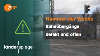 Bahn lässt Schranken offen  Hammer der Woche vom 181123  ZDF [upl. by Luciana]