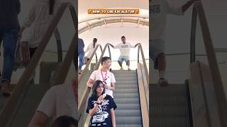 Comady since First time in Mall Escalator 😄comedy viral [upl. by Ayatnahs644]