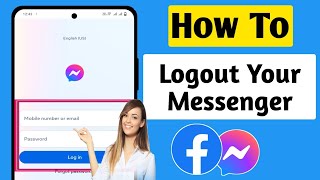 How to Log Out On Your Messenger2024  Logout Facebook Messenger Best Tricks [upl. by Akinyt222]