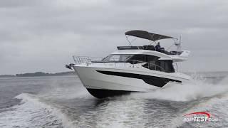 Galeon 500 Fly 2019 Features Video  By BoatTESTcom [upl. by Adnalro]