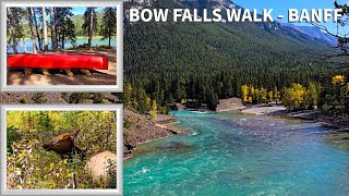 BANFF Alberta  BOW FALLS hike [upl. by Analah]