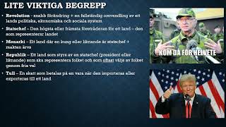 Amerikanska revolutionen genomgång del 5 lite viktiga begrepp [upl. by Hagai]