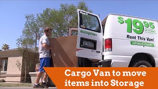 Using a UHaul Cargo Van for Storage Transportation [upl. by Horst450]