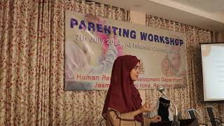 Parenting in Islam  Part11  Mindful Parenting  Sumiyya Mariyam  JIH Rajasthan [upl. by Kotick]