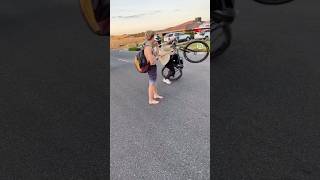 E bike🔥😱mtbstunt bikestunt bmx stunt bmxlife ebike unfrezzmyaccount youtubeteam bikelife [upl. by Rehtae821]