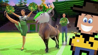 CABRA VAI PRA ESCOLA DISFARÇADA DE MASCOTE Goat Simulator Remastered 2024 [upl. by Yule833]