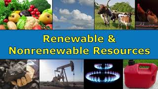 Renewable and Nonrenewable Resources Overview [upl. by Scherman]