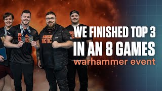 Vanguard Tactics Takes 2nd amp 3rd places at an 8 Game Warhammer 40k Event [upl. by Arimihc]