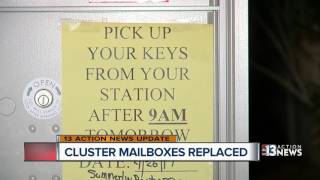 Mailboxes replaced in Summerlin after theft [upl. by Alvord770]