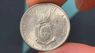 1944D Philippines 20 Centavos Coin • Values Information Mintage History and More [upl. by Etiuqal]