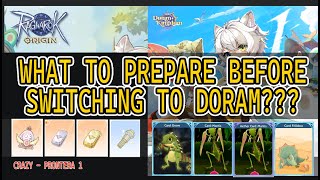 SWITCH TO PHYSICAL DORAM WHAT TO PREPARE CRAZY PRONTERA 1 RAGNAROK ORIGIN GLOBAL [upl. by Aimik909]