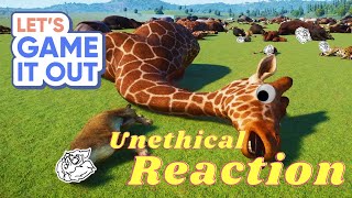 Zoo Enthusiast Reacting to Lets game it out build an Unethical Zoo [upl. by Ronnica]