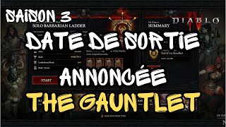 Diablo 4  The gauntlet date de sortie Annoncée [upl. by Olraced251]