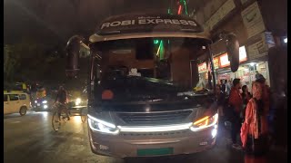 Robi Express  Dhaka to Coxs Bazar  Sleeper Coach  Jam Jam Hotel [upl. by Aphrodite]