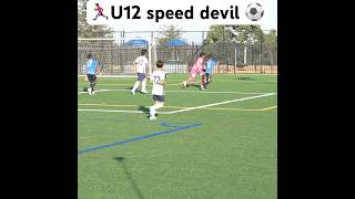 🏃🏾‍♂️U12 speed devil great goal ⚽️ soccer goals u12 [upl. by Hux]