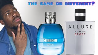 Chanel Allure Homme sport vs Missoni Wave inspired by or clone Which one is best to have [upl. by Notnef]