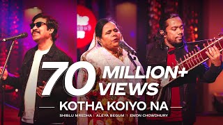 Kotha Koiyo Na  Coke Studio Bangla  Season 2  Shiblu Mredha X Aleya Begum X Emon Chowdhury [upl. by Nylauqcaj]