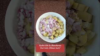 Tiffin seriesDay14 Raw banana Manchurian  kele ke new recipe Raw banana recipe short foodie [upl. by Annahgiel]