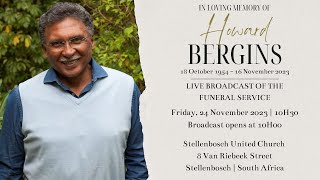 LIVE BROADCAST  FUNERAL SERVICE OF HOWARD BERGINS  FRIDAY 24 NOVEMBER 2023  10H30 [upl. by Darya737]