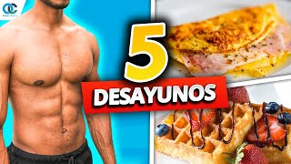 5 DESAYUNOS saludables para PERDER GRASA I Desayuno y perder grasa [upl. by Fesuoy]