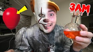 SCARY ORDERING PENNYWISE POTION FROM THE DARK WEB AT 3AM TURNED INTO CLOWN [upl. by Sluiter]