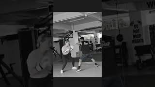 Roberto Gonzales and Aussie girlfriend training at Elorde boxing womensboxing motivation [upl. by Lenoil]