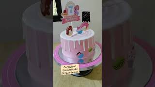 Candyland themed cake cakedecoratingtutorials cakedesignideas simplecakedesigndecoratingcaketips [upl. by Hamforrd737]