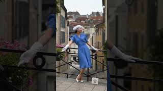 theseamstreTHE SEAMSTRESS of BloomsburyMaking waves in the Palace Blue Ruby dress [upl. by Dilks220]