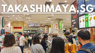 SUPER CROWDED at Takashimaya Food Hall Orchard Road  Singapore Walking Tours [upl. by Ahsenid]