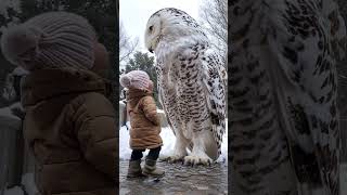 İncredibly big Owl 😮 shorts [upl. by Hartmann560]